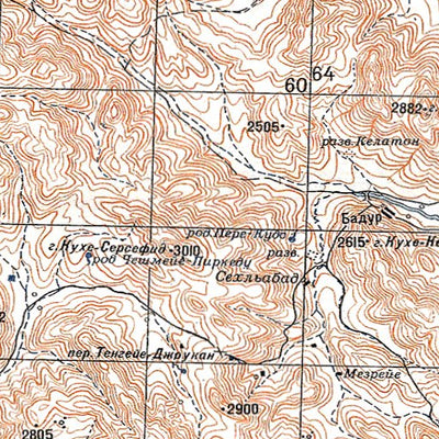Avenza Systems Inc. Soviet Genshtab - h39-18 - Iran (Islamic Republic of) digital map