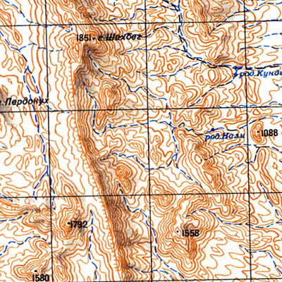 Avenza Systems Inc. Soviet Genshtab - h41-13 - Iran (Islamic Republic of) digital map