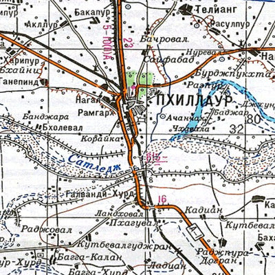 Avenza Systems Inc. Soviet Genshtab - h43-10 - India digital map
