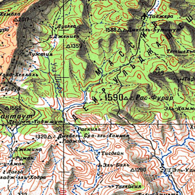 Avenza Systems Inc. Soviet Genshtab - i32-1 - Tunisia digital map