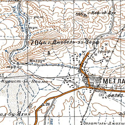 Avenza Systems Inc. Soviet Genshtab - i32-15 - Tunisia digital map