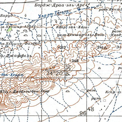 Avenza Systems Inc. Soviet Genshtab - i32-16 - Tunisia digital map