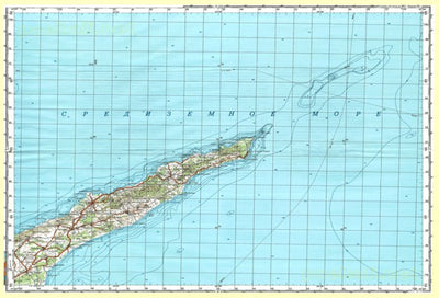 Avenza Systems Inc. Soviet Genshtab - i36-05 - Cyprus digital map