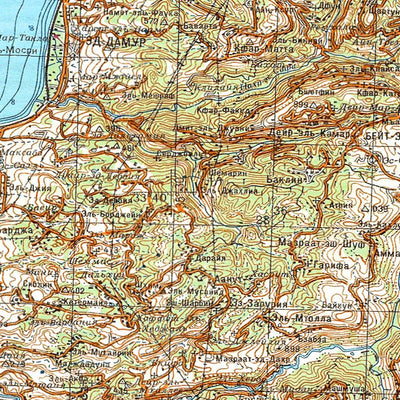 Avenza Systems Inc. Soviet Genshtab - i36-24 - Syrian Arab Republic digital map