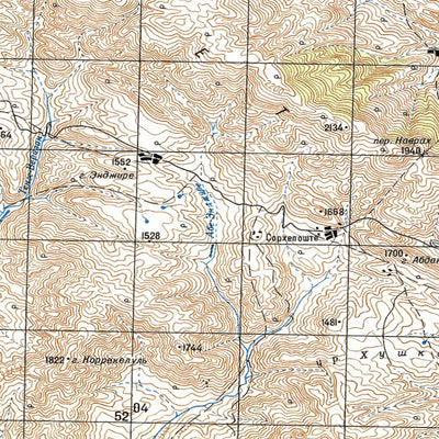 Avenza Systems Inc. Soviet Genshtab - i38-30 - Iran (Islamic Republic of) digital map