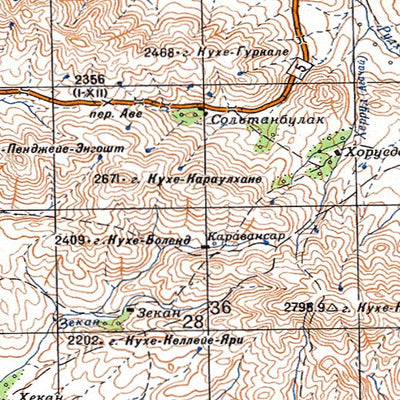Avenza Systems Inc. Soviet Genshtab - i39-02 - Iran (Islamic Republic of) digital map