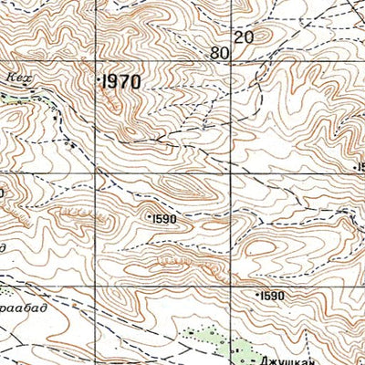 Avenza Systems Inc. Soviet Genshtab - i39-16 - Iran (Islamic Republic of) digital map