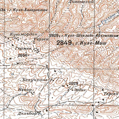 Avenza Systems Inc. Soviet Genshtab - i40-04 - Iran (Islamic Republic of) digital map