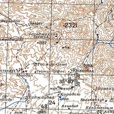 Avenza Systems Inc. Soviet Genshtab - i40-06 - Iran (Islamic Republic of) digital map