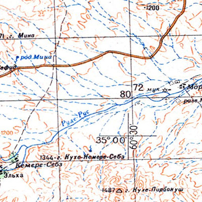 Avenza Systems Inc. Soviet Genshtab - i41-07 - Iran (Islamic Republic of) digital map