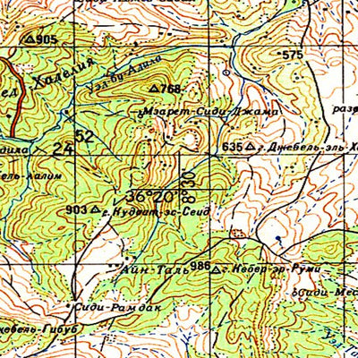 Avenza Systems Inc. Soviet Genshtab - j32-33 - Tunisia digital map