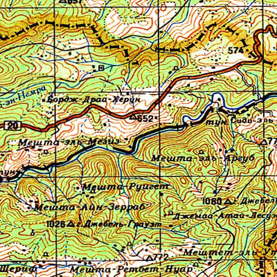 Avenza Systems Inc. Soviet Genshtab - j32-33 - Tunisia digital map
