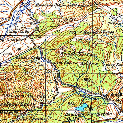Avenza Systems Inc. Soviet Genshtab - j32-34 - Tunisia digital map