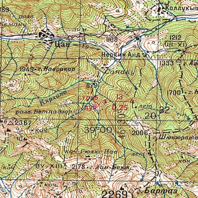 Avenza Systems Inc. Soviet Genshtab - j38-11 - Iran (Islamic Republic of) digital map
