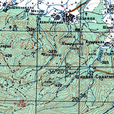 Avenza Systems Inc. Soviet Genshtab - j39-35 - Iran (Islamic Republic of) digital map