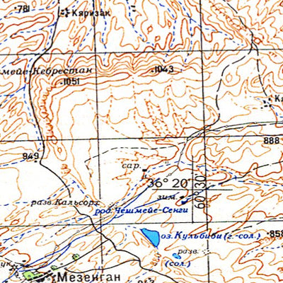 Avenza Systems Inc. Soviet Genshtab - j41-31 - Turkmenistan digital map
