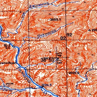 Avenza Systems Inc. Soviet Genshtab - j42-040 - Uzbekistan digital map