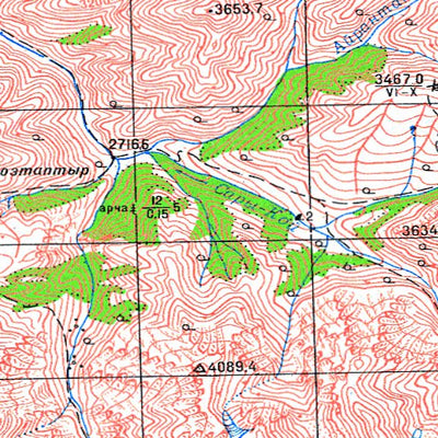 Avenza Systems Inc. Soviet Genshtab - j43-003 - Kyrgyzstan digital map