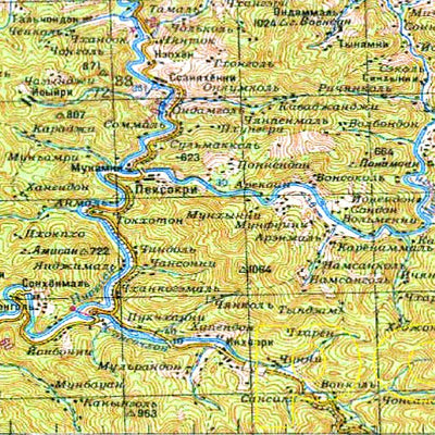 Avenza Systems Inc. Soviet Genshtab - j52-01 - Korea, Democratic People's Republic of digital map