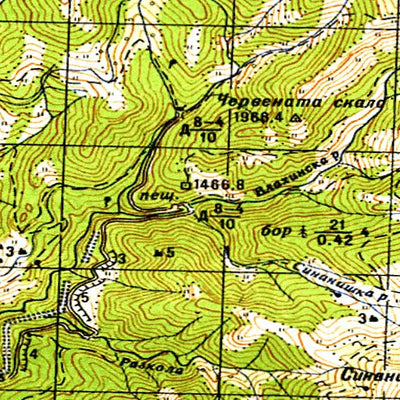 Avenza Systems Inc. Soviet Genshtab - k34-083 - The former Yugoslav Republic of Macedonia digital map