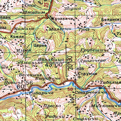 Avenza Systems Inc. Soviet Genshtab - k34-09 - Serbia digital map