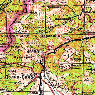 Avenza Systems Inc. Soviet Genshtab - k34-17 - Serbia digital map