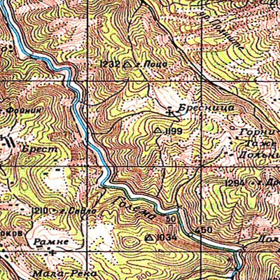 Avenza Systems Inc. Soviet Genshtab - k34-22 - The former Yugoslav Republic of Macedonia digital map