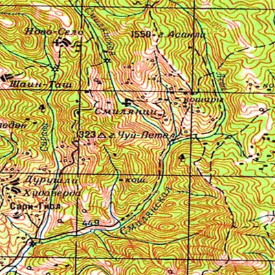 Avenza Systems Inc. Soviet Genshtab - k34-23 - The former Yugoslav Republic of Macedonia digital map