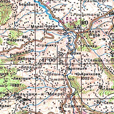 Avenza Systems Inc. Soviet Genshtab - k34-27 - The former Yugoslav Republic of Macedonia digital map