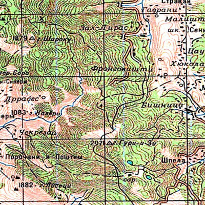 Avenza Systems Inc. Soviet Genshtab - k34-27 - The former Yugoslav Republic of Macedonia digital map