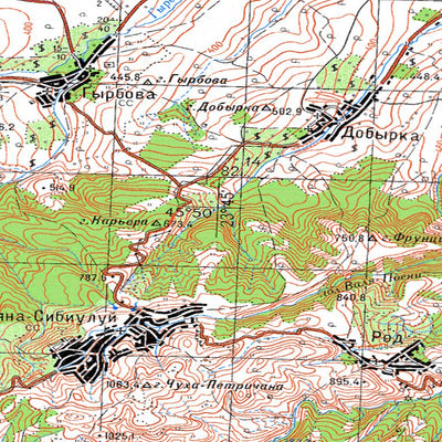 Avenza Systems Inc. Soviet Genshtab - l34-084 - Romania digital map
