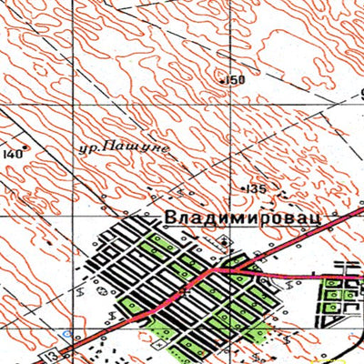 Avenza Systems Inc. Soviet Genshtab - l34-102 - Serbia digital map