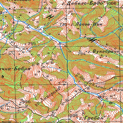 Avenza Systems Inc. Soviet Genshtab - l34-136 - Serbia digital map