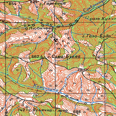 Avenza Systems Inc. Soviet Genshtab - l34-138 - Serbia digital map