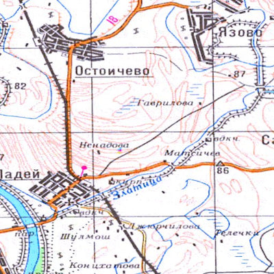 Avenza Systems Inc. Soviet Genshtab - l34-21 - Serbia digital map