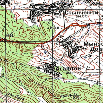 Avenza Systems Inc. Soviet Genshtab - l35-006--(1972) - Romania digital map