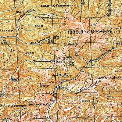 Avenza Systems Inc. Soviet Genshtab - l35-013--(1971) - Romania digital map
