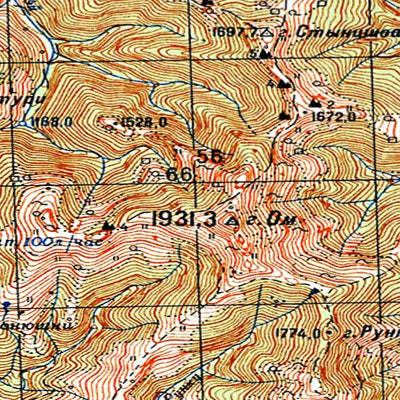 Avenza Systems Inc. Soviet Genshtab - l35-015--(1971) - Romania digital map
