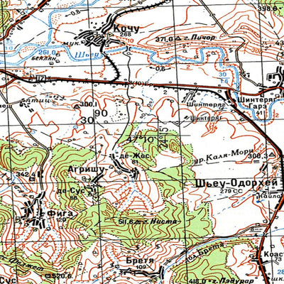 Avenza Systems Inc. Soviet Genshtab - l35-025--(1971) - Romania digital map