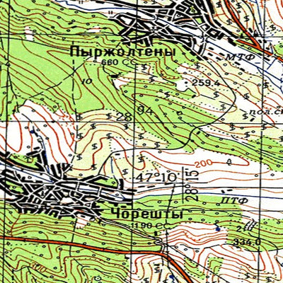 Avenza Systems Inc. Soviet Genshtab - l35-033--(1970) - Republic of Moldova digital map