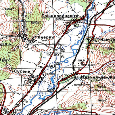 Avenza Systems Inc. Soviet Genshtab - l35-038--(1971) - Romania digital map