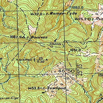 Avenza Systems Inc. Soviet Genshtab - l35-039--(1971) - Romania digital map