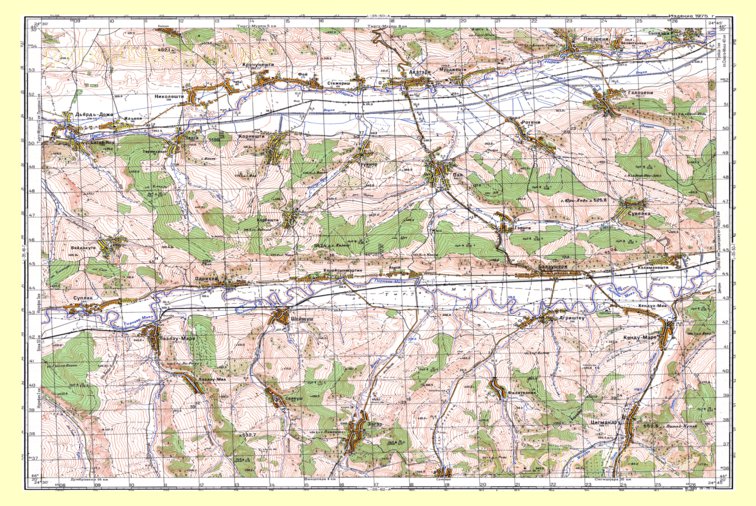 Soviet Genshtab: l35-050-3_1 Map by Avenza Systems Inc. | Avenza Maps