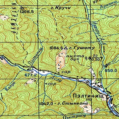 Avenza Systems Inc. Soviet Genshtab - l35-053--(1971) - Romania digital map