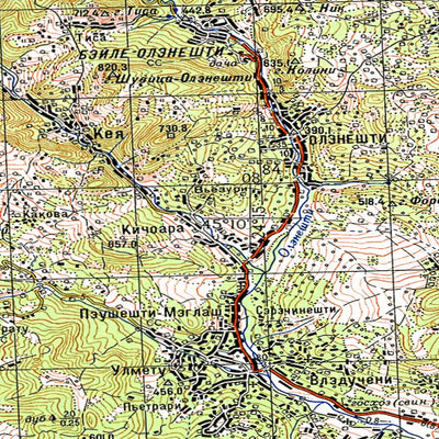 Avenza Systems Inc. Soviet Genshtab - l35-097--(1972) - Romania digital map