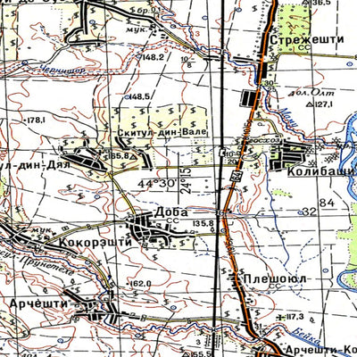 Avenza Systems Inc. Soviet Genshtab - l35-121--(1972) - Romania digital map