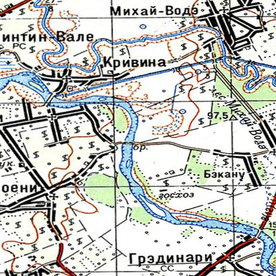 Avenza Systems Inc. Soviet Genshtab - l35-124--(1972) - Romania digital map
