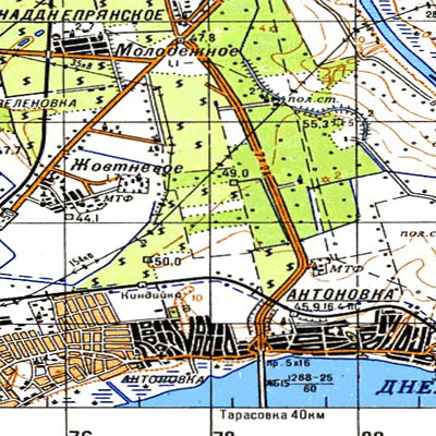 Avenza Systems Inc. Soviet Genshtab - l36-042--(1985) - Ukraine digital map