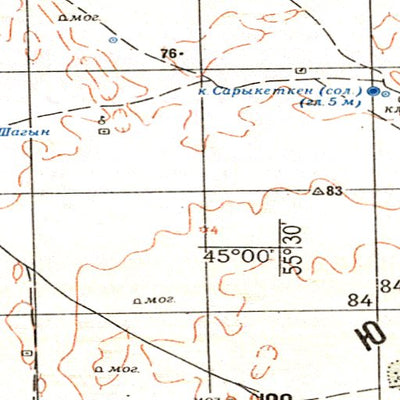 Avenza Systems Inc. Soviet Genshtab - l40-26 - Uzbekistan digital map
