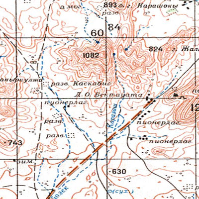 Avenza Systems Inc. Soviet Genshtab - l43-03 - Kazakhstan digital map